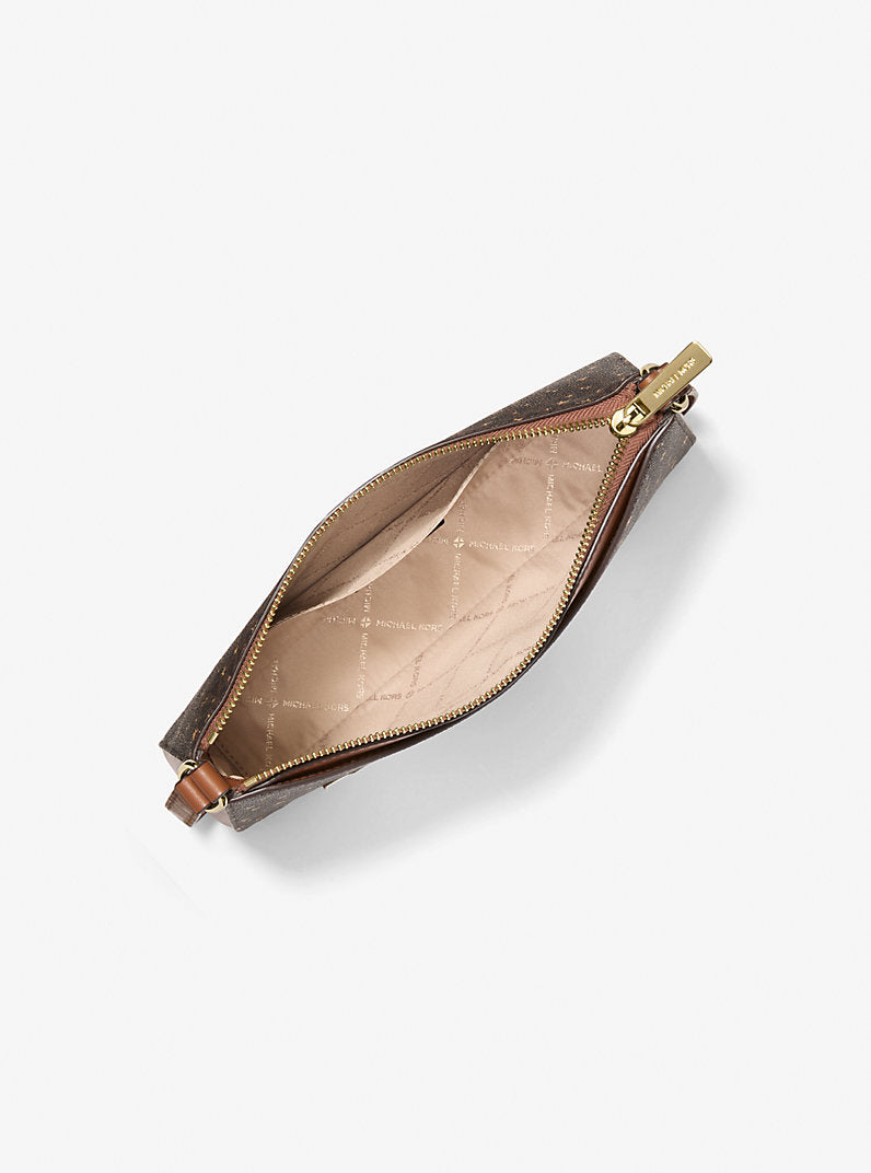 Michael Kors Arden Medium Printed Signature Logo Crossbody Brown