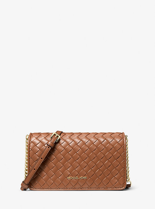 Michael Kors Jet Set Medium Woven Crossbody Luggage