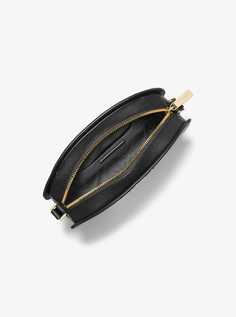 Michael Kors Jet Set Travel Medium Saffiano Leather Crossbody Black